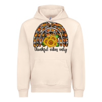 Sandshell Thankful Vibes Only Urban Hoodie - CowhideDigitalArt