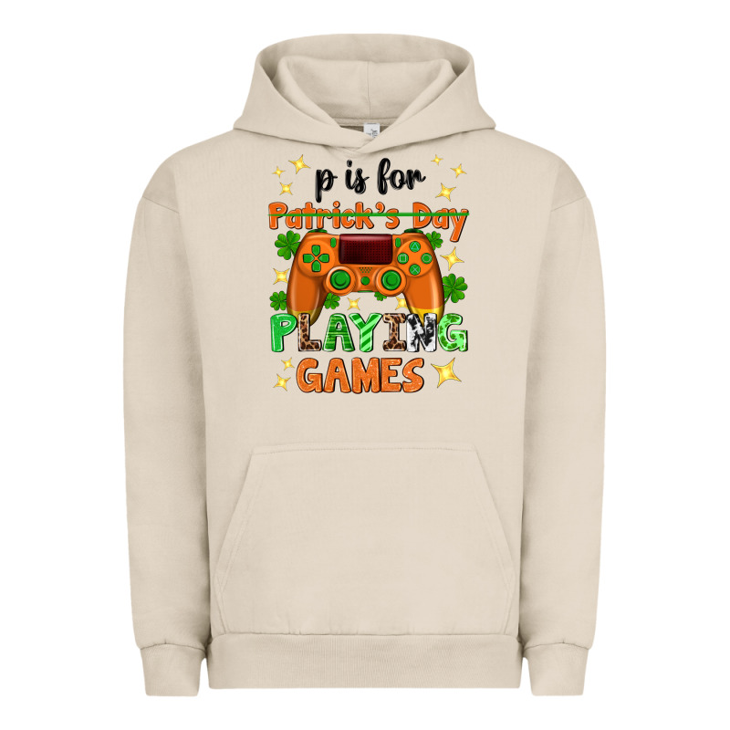 P Is Patrick's Day Playing Games Urban Hoodie by Neo Western | Teevron