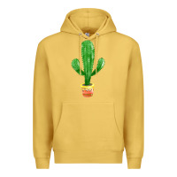 Antique Gold mexican cactus Premium Hoodie - FaDigitalArtStudio