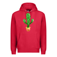 Cardinal mexican cactus Premium Hoodie - FaDigitalArtStudio