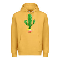 Mustard mexican cactus Premium Hoodie - FaDigitalArtStudio