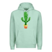 Seafoam mexican cactus Premium Hoodie - FaDigitalArtStudio