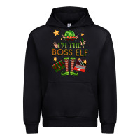 Black im the boss elf Urban Hoodie - FaDigitalArtStudio