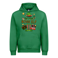 Emerald im the boss elf Urban Hoodie - FaDigitalArtStudio