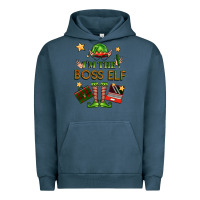 Pigment Midnight Navy im the boss elf Urban Hoodie - FaDigitalArtStudio