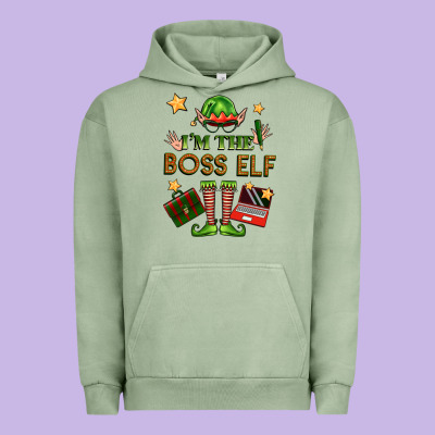 Im The Boss Elf Urban Hoodie Designed By Fadigitalartstudio