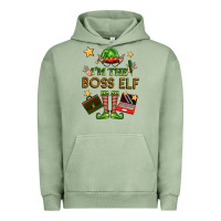 Pigment Oil Green im the boss elf Urban Hoodie - FaDigitalArtStudio