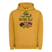 Pigment Peanut Butter im the boss elf Urban Hoodie - FaDigitalArtStudio