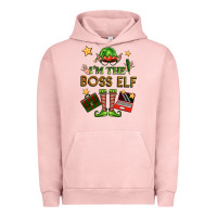 Pigment Salmon im the boss elf Urban Hoodie - FaDigitalArtStudio