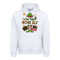 White im the boss elf Urban Hoodie - FaDigitalArtStudio
