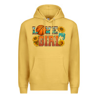 Antique Gold love my girl basketball Premium Hoodie - HRA Design Shop