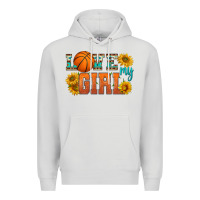 Dove Grey love my girl basketball Premium Hoodie - HRA Design Shop