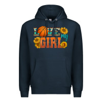 Navy love my girl basketball Premium Hoodie - HRA Design Shop