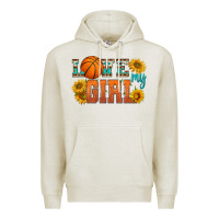 Oatmeal Heather love my girl basketball Premium Hoodie - HRA Design Shop