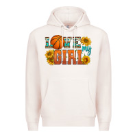 Pale Pink love my girl basketball Premium Hoodie - HRA Design Shop