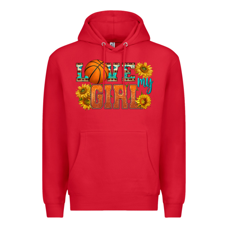 Love My Girl Basketball Premium Hoodie by HRA Design Shop | Teevron