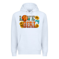 White love my girl basketball Premium Hoodie - HRA Design Shop