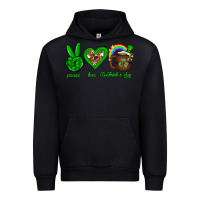 Black Peace love luck St. Patrick's Day Urban Hoodie - Neo Western