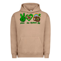 Pigment Burro Peace love luck St. Patrick's Day Urban Hoodie - Neo Western