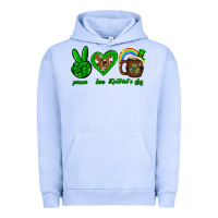 Pigment Grape Ice Peace love luck St. Patrick's Day Urban Hoodie - Neo Western