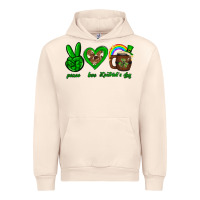 Sandshell Peace love luck St. Patrick's Day Urban Hoodie - Neo Western