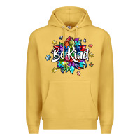 Antique Gold be kind2 Premium Hoodie - SublimationCraftShop