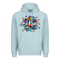 Blue Mist be kind2 Premium Hoodie - SublimationCraftShop