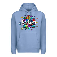 Colony Blue be kind2 Premium Hoodie - SublimationCraftShop