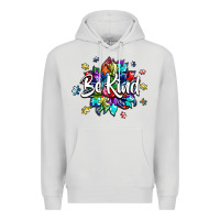 Dove Grey be kind2 Premium Hoodie - SublimationCraftShop