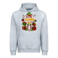 Heather Grey im the clumsy elf Urban Hoodie - FaDigitalArtStudio