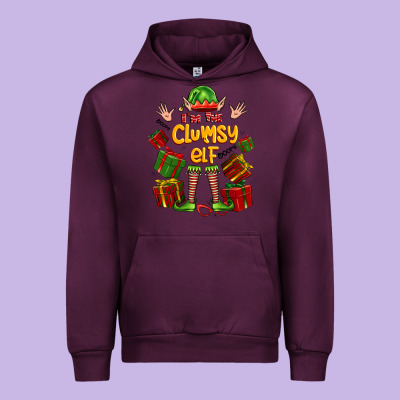 Im The Clumsy Elf Urban Hoodie Designed By Fadigitalartstudio
