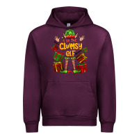 Mauve Wine im the clumsy elf Urban Hoodie - FaDigitalArtStudio