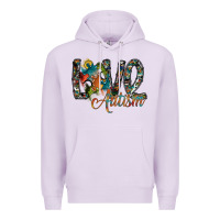 Lilac love autism Premium Hoodie - SublimationCraftShop