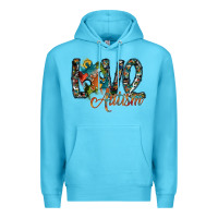 Ocean Blue love autism Premium Hoodie - SublimationCraftShop