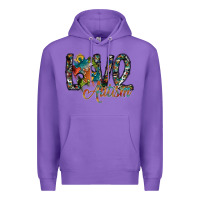 Purple love autism Premium Hoodie - SublimationCraftShop