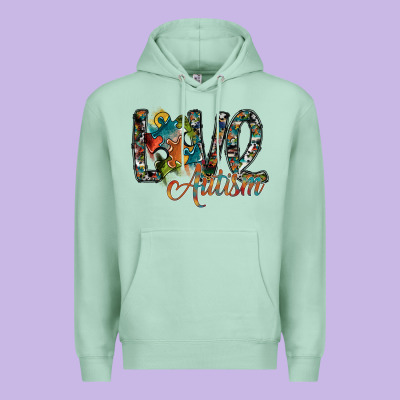 Love Autism Premium Hoodie Designed By Sublimationcraftshop