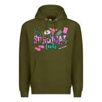 Army Green surgical tech Premium Hoodie - AdoDesignShop