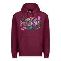 Burgundy surgical tech Premium Hoodie - AdoDesignShop