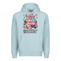 Blue Mist Bunny Happy Easter truck Easter Day Premium Hoodie - Neo Western