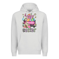 Dove Grey Bunny Happy Easter truck Easter Day Premium Hoodie - Neo Western