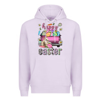 Lilac Bunny Happy Easter truck Easter Day Premium Hoodie - Neo Western