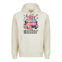 Oatmeal Heather Bunny Happy Easter truck Easter Day Premium Hoodie - Neo Western