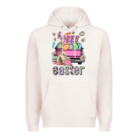 Pale Pink Bunny Happy Easter truck Easter Day Premium Hoodie - Neo Western