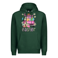 Sports Green Bunny Happy Easter truck Easter Day Premium Hoodie - Neo Western