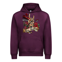 Mauve Wine hair hustler 3 Urban Hoodie - SublimationCraftShop
