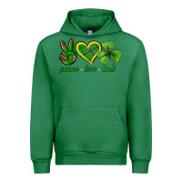 Emerald peace love luck st. patricks day nePeace love luck Urban Hoodie - Neo Western