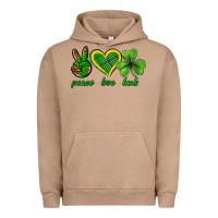 Pigment Burro peace love luck st. patricks day nePeace love luck Urban Hoodie - Neo Western