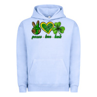 Pigment Grape Ice peace love luck st. patricks day nePeace love luck Urban Hoodie - Neo Western