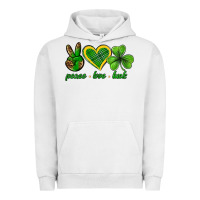 Pigment Lunar Rock peace love luck st. patricks day nePeace love luck Urban Hoodie - Neo Western