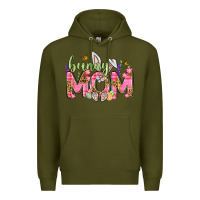 Army Green Bunny Mom Easter Day Premium Hoodie - Neo Western